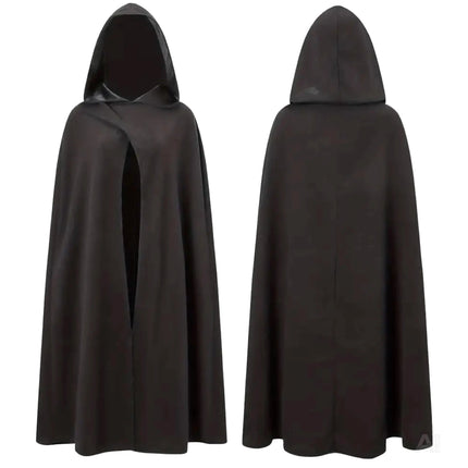 Vampirkostüm - Umhang schwarz mit Kaputze - Verkleidung für Halloween & Fasching
