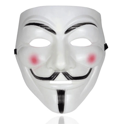 Vendetta Maske als Kostüm Accessoire für Damen & Herren, Kinder & Erwachsene an Anonymous Halloween & Fasching & Karneval