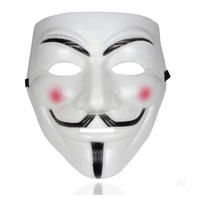 Vendetta Maske als Kostüm Accessoire für Damen & Herren, Kinder & Erwachsene an Anonymous