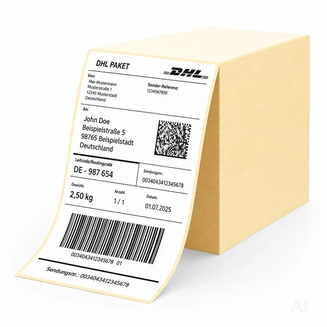 Versandetiketten 20 x 11 cm (4x6 Zoll) – Selbstklebende DHL DPD GLS Versandaufkleber