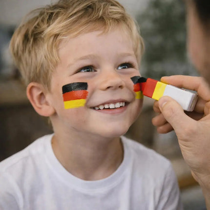 WM 2026 Deutschland Schminkstifte Set – Make-up Farben Rot Gelb Schwarz für Fußball Fans Damen Herren