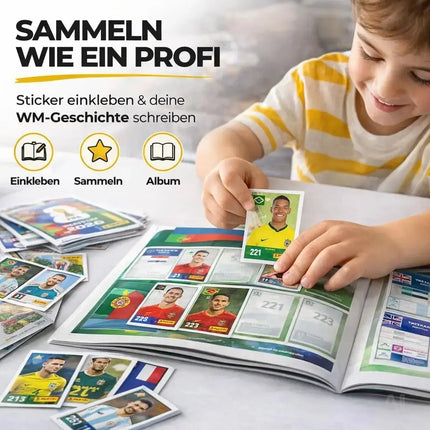 WM 2026 Fan Sammelset XXL inkl. Panini Stickeralbum, Sticker zum Einkleben, Spielplan – Detailansicht 5