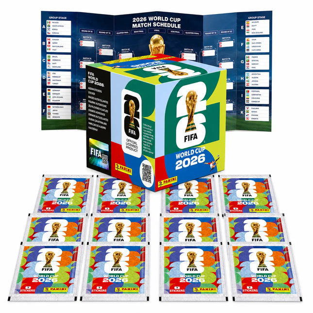 WM 2026 Sticker Set für Fußball Fans – inkl. Spielplan & Panini Sammelstickern Fußball Weltmeisterschaft 2026