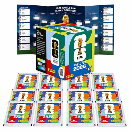 WM 2026 Sticker Set für Fußball Fans – inkl. Spielplan & Panini Sammelstickern Fußball Weltmeisterschaft 2026