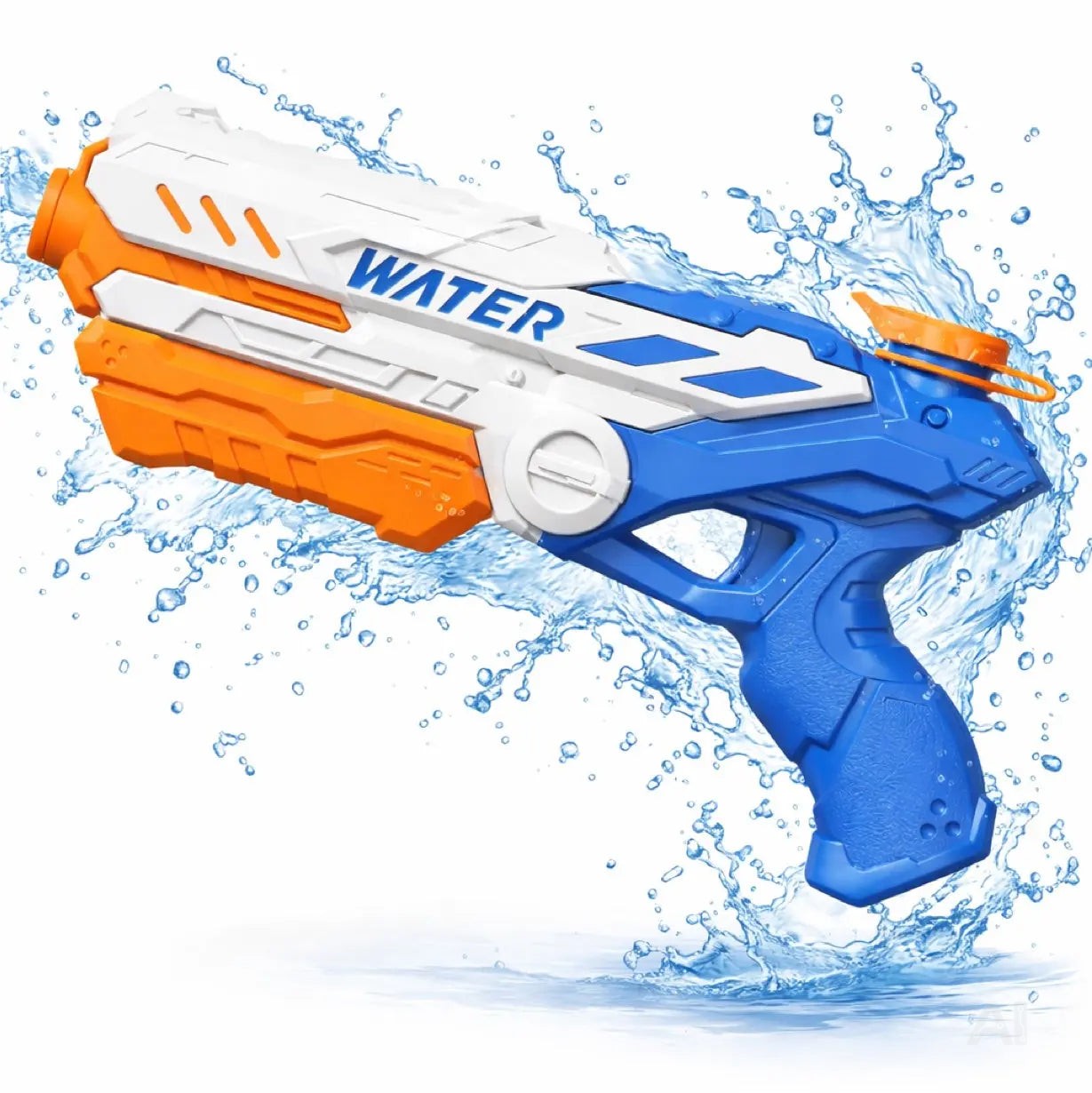 Wasserpistole für Kinder – Wasserspritzpistole & Spritzpistole für Garten, Pool, Strand, Sommer & Kindergeburtstag (XXL Wasserpistole 32.5 cm)
