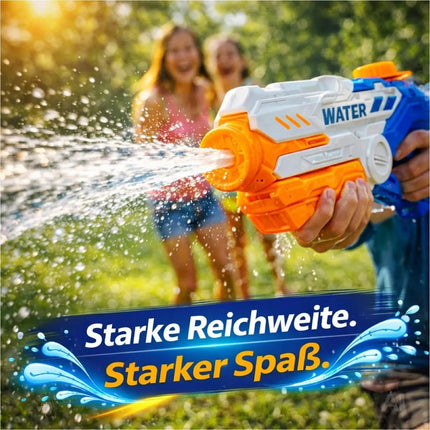 Wasserpistole für Kinder – Wasserspritzpistole & Spritzpistole für Garten, Pool, Strand, Sommer & Kindergeburtstag (XXL Wasserpistole 32.5 cm)