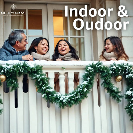 Weihnachtsgirlande Ø 10 cm grün 10 Meter - künstliche Dekogirlande - Tannen Girlande Weihnachten