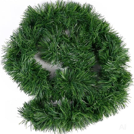 Weihnachtsgirlande Ø 10 cm grün 10 Meter - künstliche Dekogirlande - Tannen Girlande Weihnachten