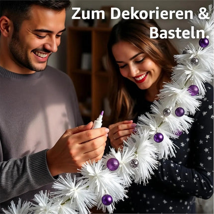 Weihnachtsgirlande künstliche Tannengirlande 10 Meter Dekogirlande für Innen und Außen – Detailansicht 6