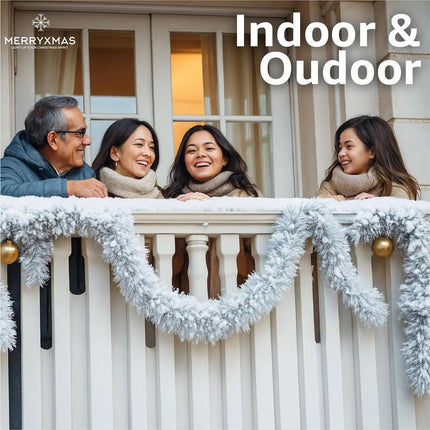 Weihnachtsgirlande künstliche Tannengirlande Dekogirlande 10 Meter für Innen und Außen Weihnachtsdekoration