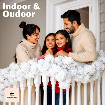 Weihnachtsgirlande künstliche Tannengirlande Dekogirlande für Innen und Außen Weihnachtsdekoration 10 Meter