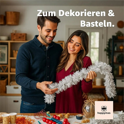 Weihnachtsgirlande künstliche Tannengirlande Dekogirlande für Innen und Außen Weihnachtsdekoration 10 Meter