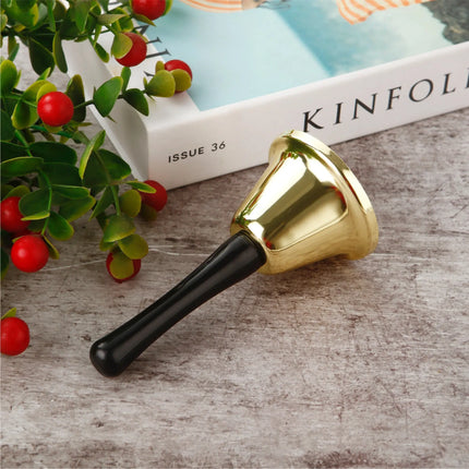 Weihnachtsglocke Nikolausglocke, Gold Glocke - Accessoire zu Nikolauskostüm, Weihnachtsmannkostüm