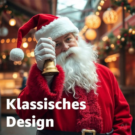 Weihnachtsglocke Nikolausglocke, Gold Glocke - Accessoire zu Nikolauskostüm – Detailansicht 5