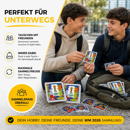 Weltmeisterschaft 2026 Sticker Set für Fußball Sammler – inkl. Spielplan & Panini Sticker WM