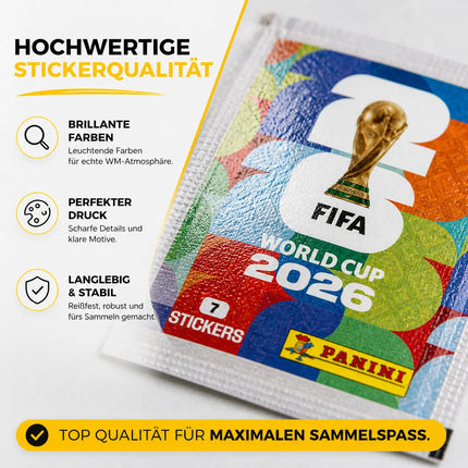 Weltmeisterschaft 2026 Sticker Set für Fußball Sammler – inkl. Spielplan & Panini Sticker WM