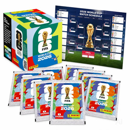 Weltmeisterschaft 2026 Sticker Set für Fußball Sammler – inkl. Spielplan & Panini Sticker WM
