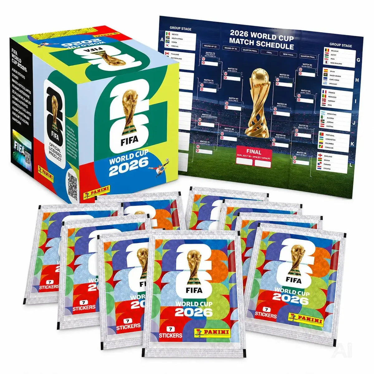 Weltmeisterschaft 2026 Sticker Set für Fußball Sammler – inkl. Spielplan & Panini Sticker WM