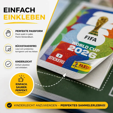 Weltmeisterschaft 2026 Sticker Set für Fußball Sammler – inkl. Spielplan & Panini Sticker WM
