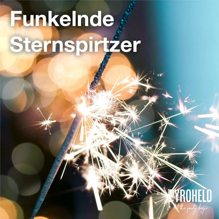Wunderkerzen 17 cm Sternspritzer für Jugendlichen & Kinder - für Partys & Hochzeit & Geburtstag - Geburtstagskerzen - Silvester