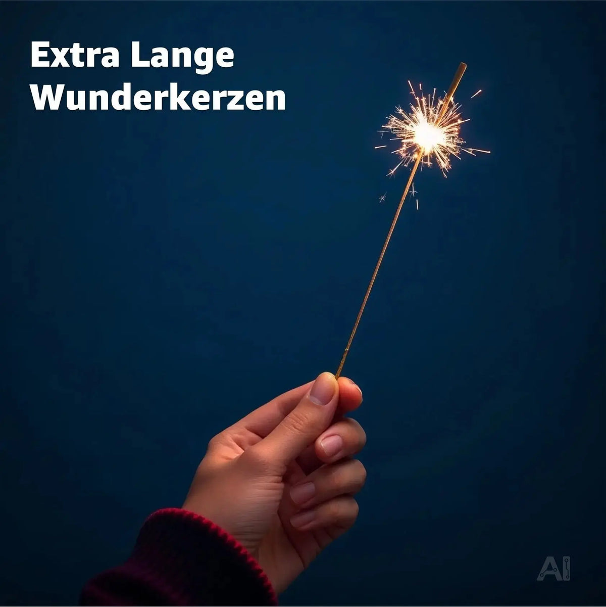 Wunderkerzen 28 cm - Sternspritzer Fontäne für Partys & Feuerwerk & Geburtstag – Detailansicht 3