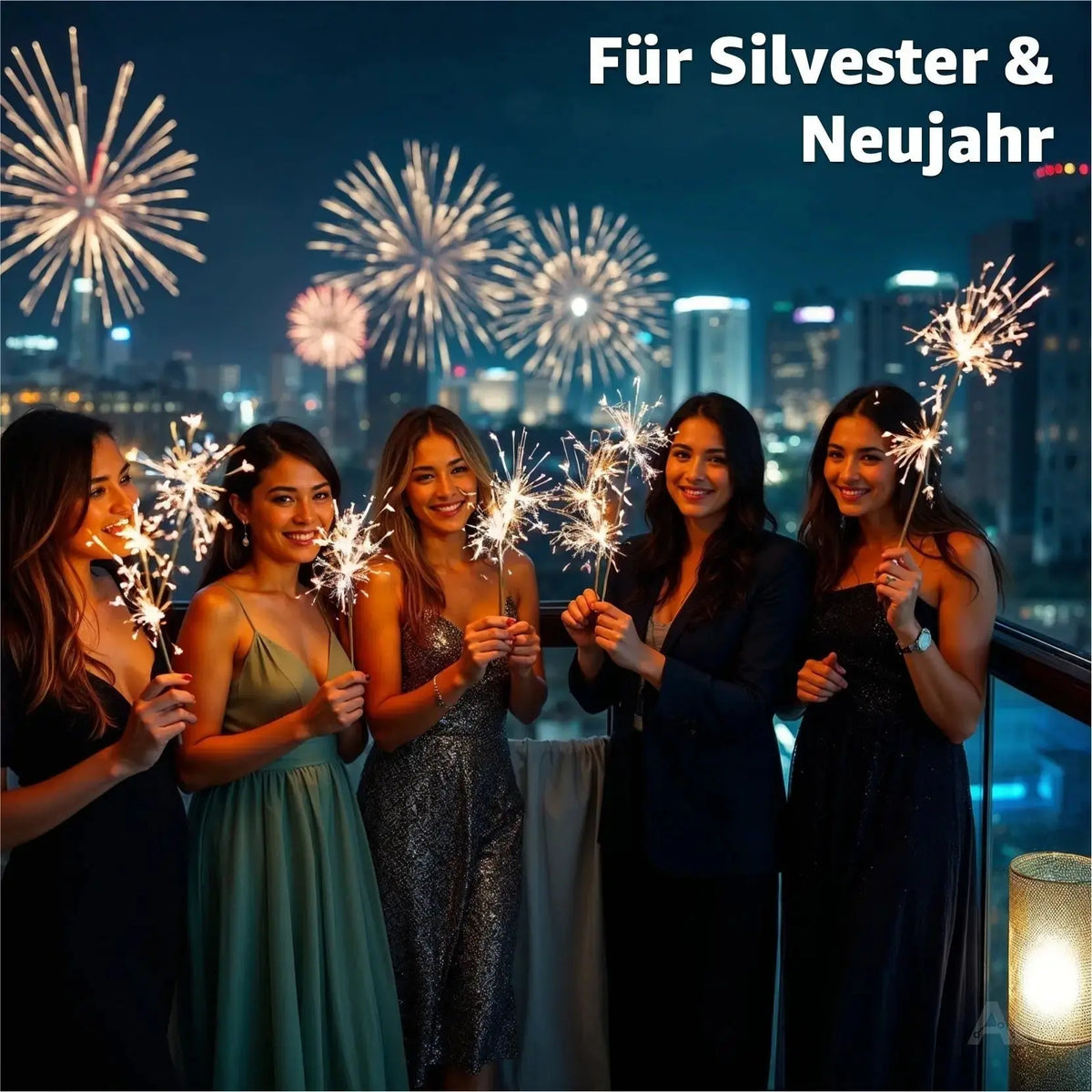 Wunderkerzen 28 cm - Sternspritzer Fontäne für Partys & Feuerwerk & Geburtstag – Detailansicht 6