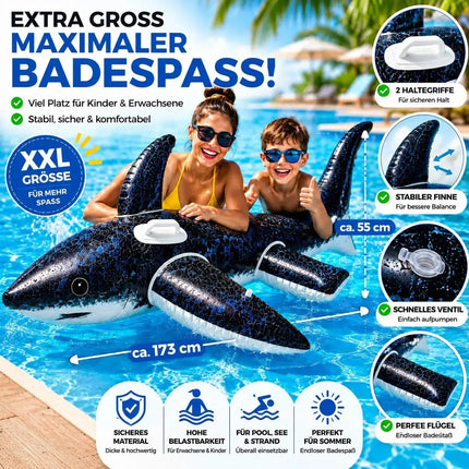 XXL Aufblasbare Luftmatratze Schwimmring Tier – Großer Tier Schwimmreifen für Pool, Strand & See – Detailansicht 2