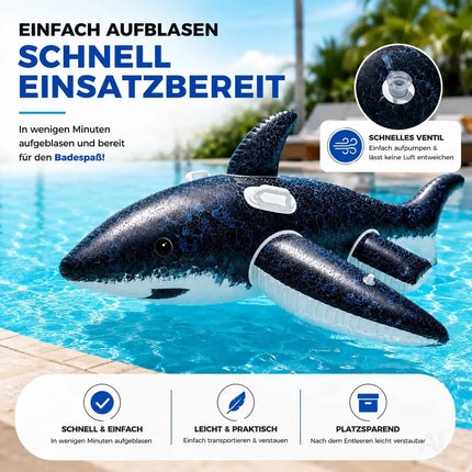 XXL Aufblasbare Luftmatratze Schwimmring Tier – Großer Tier Schwimmreifen für Pool, Strand & See – Detailansicht 3