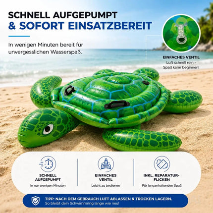 XXL Aufblasbare Luftmatratze Schwimmring Tier – Großer Tier Schwimmreifen für Pool, Strand & See – Detailansicht 3