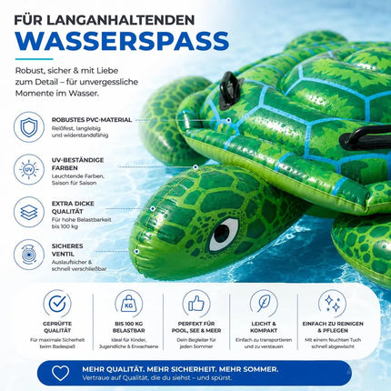 XXL Aufblasbare Luftmatratze Schwimmring Tier – Großer Tier Schwimmreifen für Pool, Strand & See – Detailansicht 7