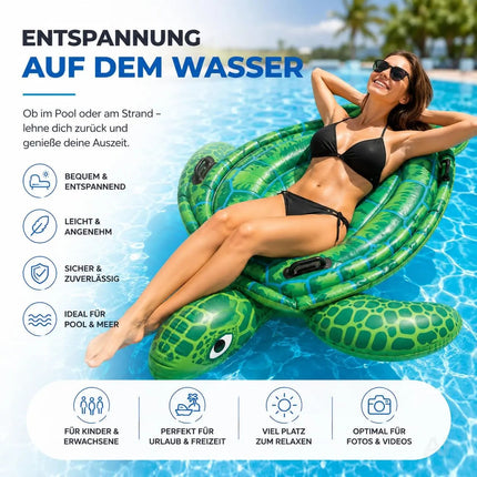 XXL Aufblasbare Luftmatratze Schwimmring Tier – Großer Tier Schwimmreifen für Pool, Strand & See – Detailansicht 8