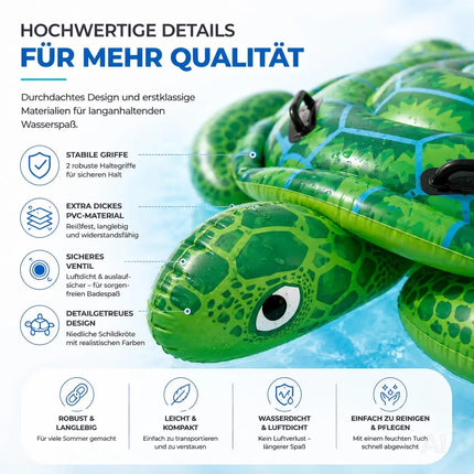 XXL Aufblasbare Luftmatratze Schwimmring Tier – Großer Tier Schwimmreifen für Pool, Strand & See – Detailansicht 9