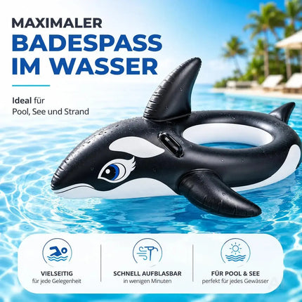 XXL Aufblasbare Luftmatratze Schwimmring Tier – Großer Tier Schwimmreifen für Pool, Strand & See – Detailansicht 3