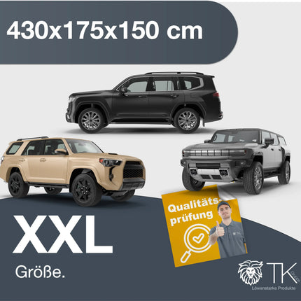 XXL Autoschutzhülle SUV groß Auto Abdeckung - Car Cover - Autoplane Silber Hülle Plane wasserdicht