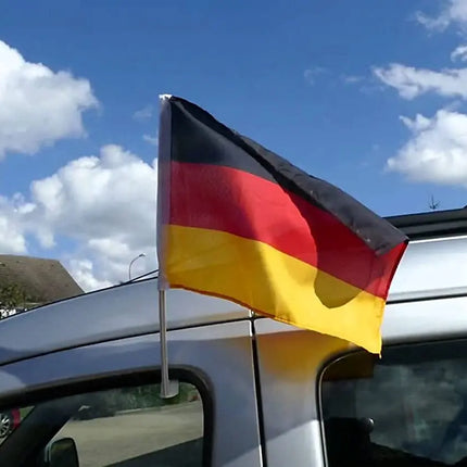 XXL Deutschland Auto Set - Autozubehör Fanartikel - 8 Teilig - mit Autofahnen für Autos uvm.