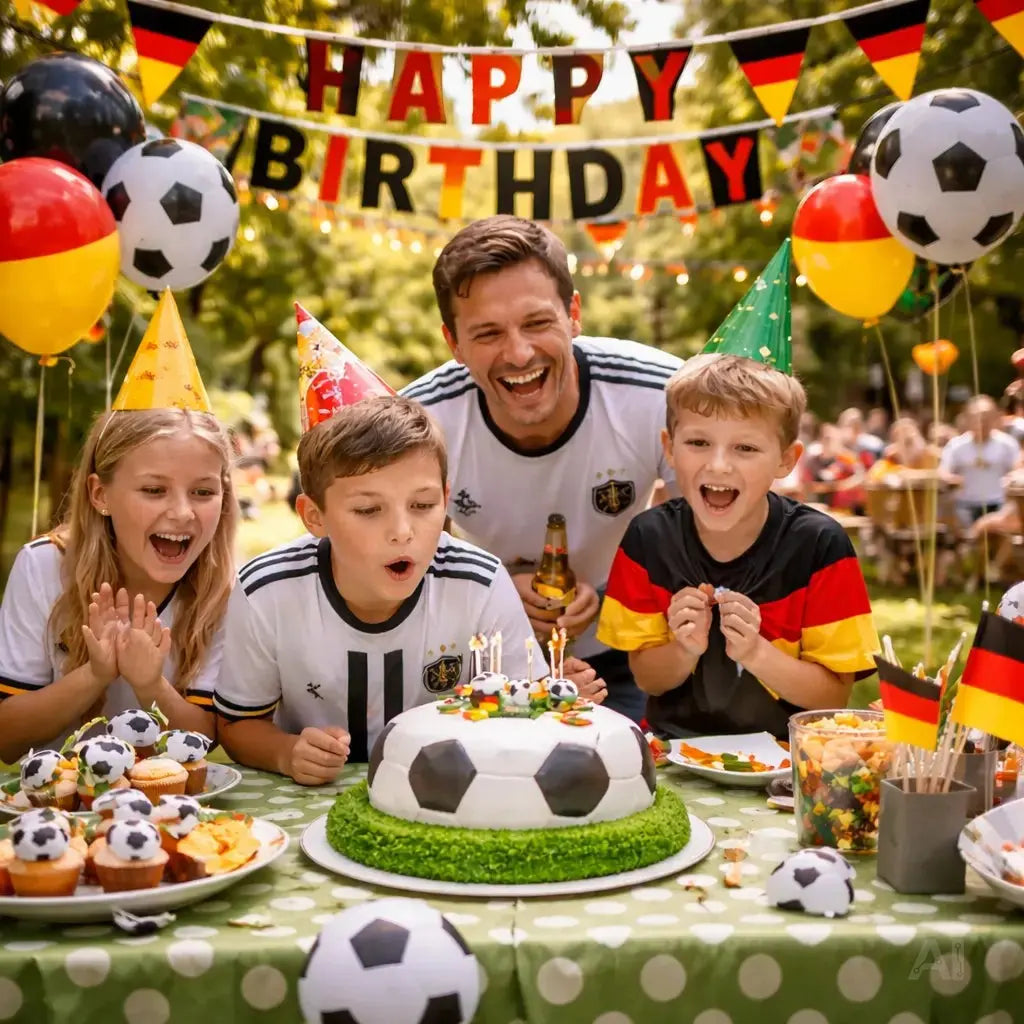 XXL Deutschland Wimpelkette 25 Meter – Schwarz Rot Gold Girlande Deko zur Fußball WM 2026 – Detailansicht 2