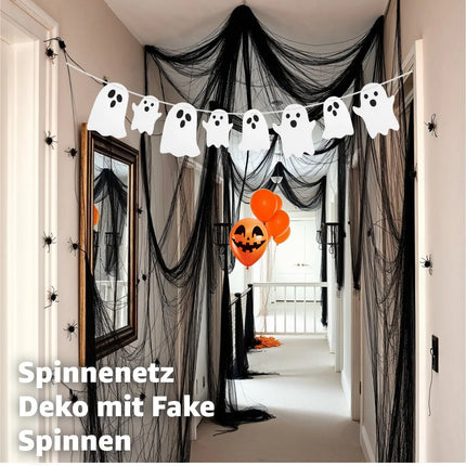 XXL Halloween Deko Dekoration Grusel Set mit über 30 Teilen für Haus, Tisch & Garten - Indoor & Outdoor