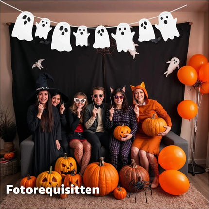 XXL Halloween Deko Dekoration Grusel Set mit über 30 Teilen für Haus, Tisch & Garten - Indoor & Outdoor