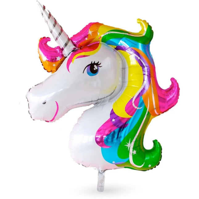 XXL Luftballon Einhorn 110 x 85 cm - Helium Ballon für Kindergeburtstag, Unicorn Party & Dekoration