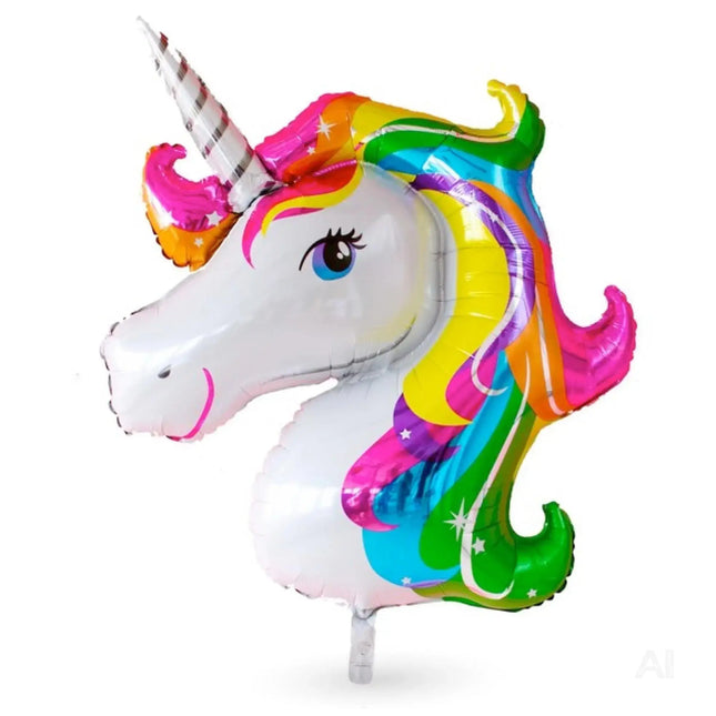 XXL Luftballon Einhorn Größe 110 x 85 cm Folienballon Einhornballon als Ballon Heliumballon Luftballons
