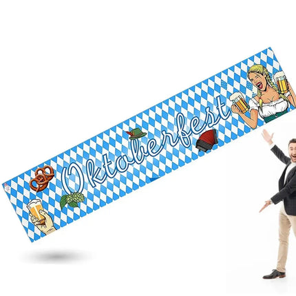 XXL Oktoberfest Banner 40 x 150 cm Wiesn Deko Dekoration zum Aufhängen für Ihr Oktoberfest Dahoam