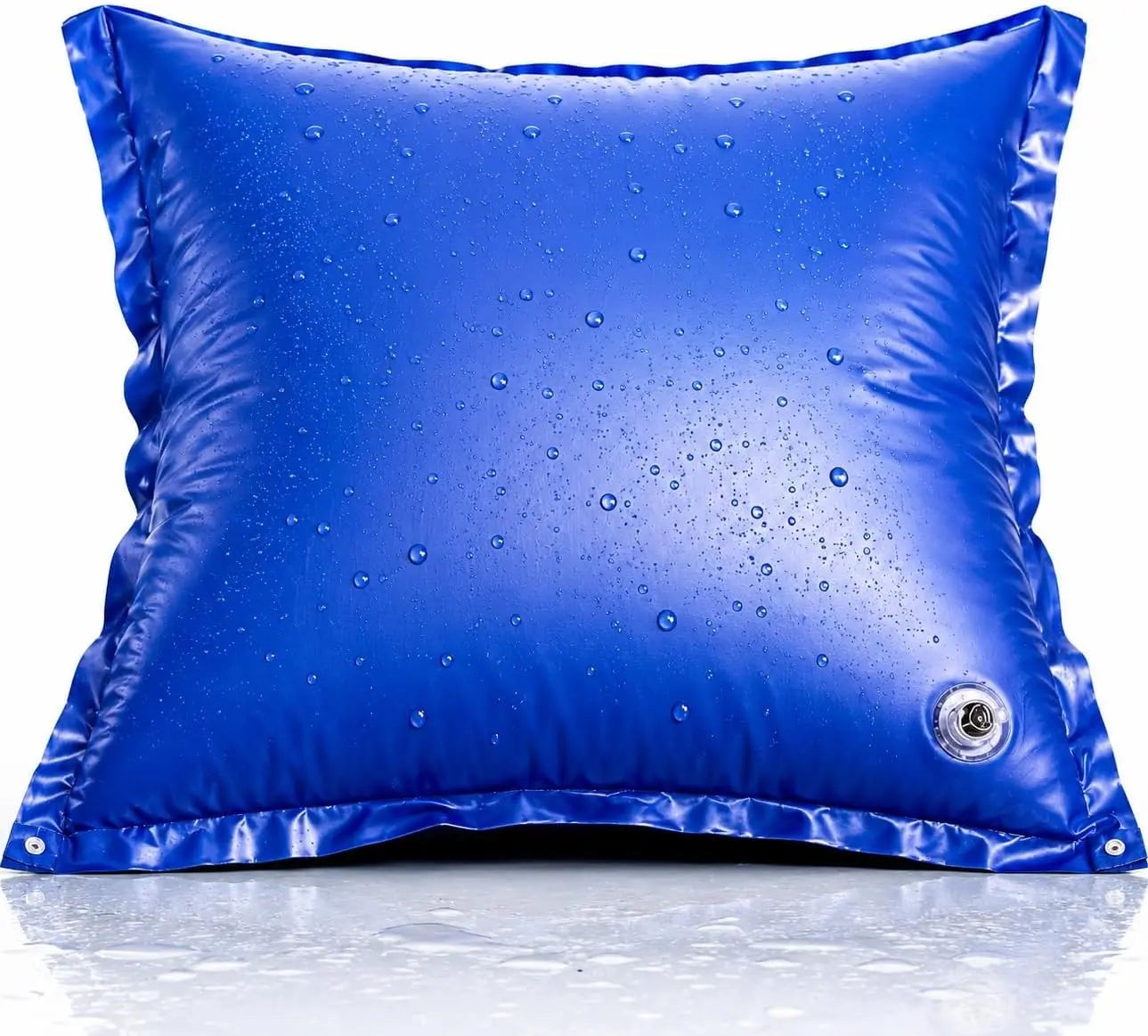 XXL Poolkissen 120 x 120 cm für Poolabdeckung – Rundes Luftkissen inkl. Seil – Winterkissen für Pool Überdachung & Winterabdeckung