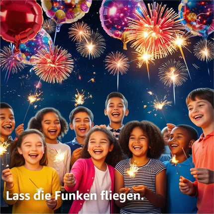 XXL Set 180 Teile Kuddelmudel - 3 in 1 Jugendfeuerwerk Tischfeuerwerk für Partys & Feuerwerk Silvester Kat. F1