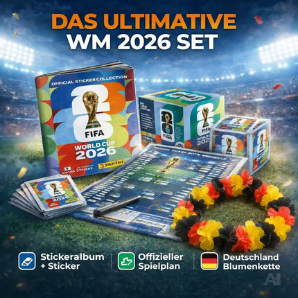 XXL WM 2026 Sammelset – inkl. Panini Stickeralbum, passenden Stickern, Spielplan und Deutschland – Detailansicht 2