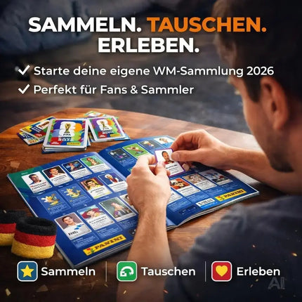 XXL WM 2026 Sammelset – inkl. Panini Stickeralbum, passenden Stickern, Spielplan und Deutschland – Detailansicht 6