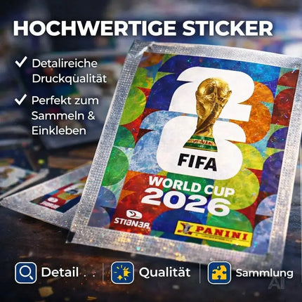 XXL WM 2026 Sammelset – inkl. Panini Stickeralbum, passenden Stickern, Spielplan und Deutschland – Detailansicht 7