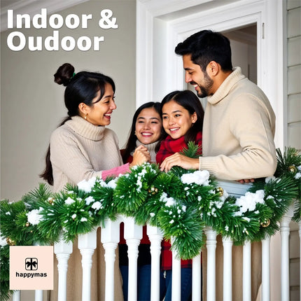 XXL Weihnachtsgirlande grün 10 Meter - künstliche Tannen-Girlande Ø 10 cm - Dekogirlande Weihnachten