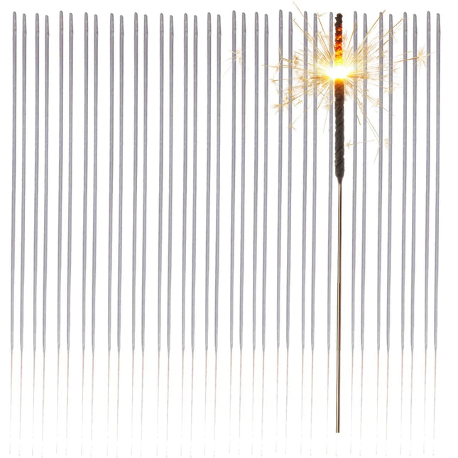 XXL Wunderkerzen 28 cm - Sternspitzer - Funkenzauber im Sternenlicht – für festliche Anlässe wie Partys, Hochzeiten, Geburtstage und Silvester