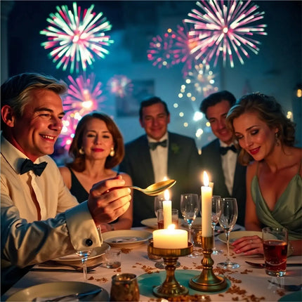 Zinngießen Set für Silvester 2026: Traditionelles Partyspiel mit Orakelbuch – Detailansicht 4