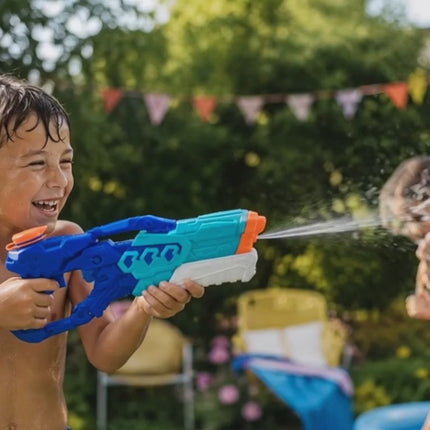 Wasserpistole für Kinder – Wasserspritzpistole & Spritzpistole für Garten, Pool, Strand, Sommer & Kindergeburtstag (XXL Wasserpistole 38 cm)